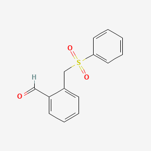 Chemical structure of 2-(Phenylsulfonylmethyl)benzaldehyde