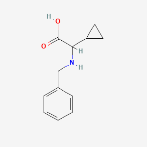 Chemical structure of 2-(Benzylamino)-2-cyclopropylacetic acid