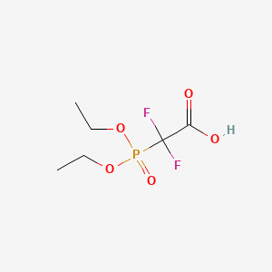 Chemical structure of 2-(Diethoxyphosphoryl)-2,2-difluoroacetic acid