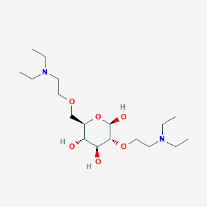 Chemical structure of 2-(Diethylamino)ethyl cellulose