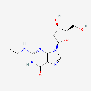 Chemical structure of N2-Ethyl-2'-deoxyguanosine