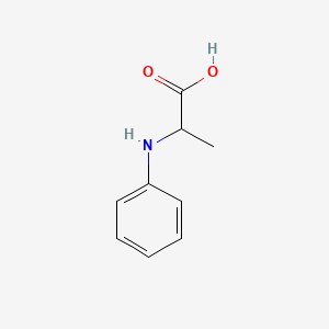 Chemical structure of 2-(Phenylamino)propanoic acid