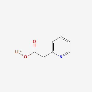 Chemical structure of Pyridin-2-ylacetic acid, lithium salt