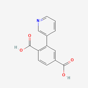 Chemical structure of 2-(Pyridin-3-yl)terephthalic acid