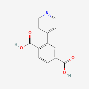 Chemical structure of 2-(Pyridin-4-yl)terephthalic acid