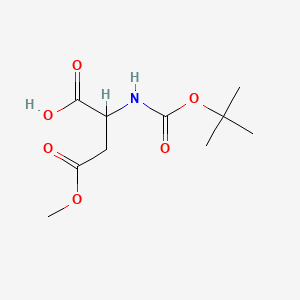 Chemical structure of 2-(tert-Butoxycarbonyl)-4-methoxy-4-oxobutanoic acid
