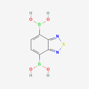 Chemical structure of 2,1,3-Benzothiadiazole-4,7-diboronic acid
