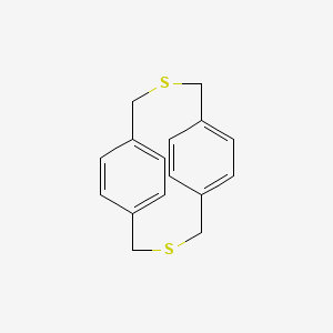 Chemical structure of 2,11-Dithia[3.3]paracyclophane
