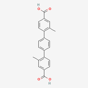 Chemical structure of 2,2''-Dimethyl-[1,1':4',1''-terphenyl]-4,4''-dicarboxylicacid