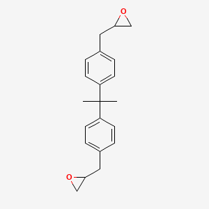 Chemical structure of 2,2'-((Propane-2,2-diylbis(4,1-phenylene))bis(methylene))bis(oxirane)