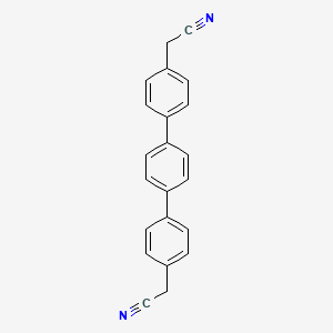 Chemical structure of 2,2'-([1,1':4',1''-Terphenyl]-4,4''-Diyl)Diacetonitrile