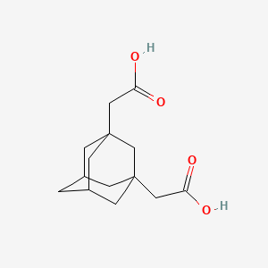 Chemical structure of 2,2'-(Adamantane-1,3-diyl)diacetic acid