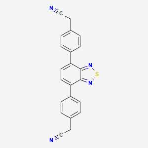 Chemical structure of 2,2'-(Benzo[c][1,2,5]thiadiazole-4,7-diylbis(4,1-phenylene))diacetonitrile