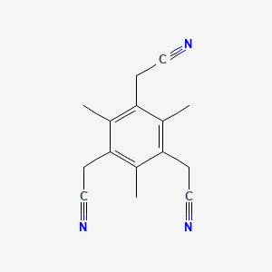 Chemical structure of 2,2',2''-(2,4,6-Trimethylbenzene-1,3,5-triyl)triacetonitrile