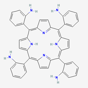 Chemical structure of Tetrakis(o-aminophenyl)porphyrin