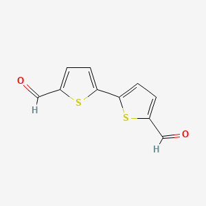 Chemical structure of 2,2'-Bithiophene-5,5'-dicarboxaldehyde