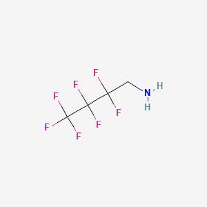 Chemical structure of 2,2,3,3,4,4,4-Heptafluorobutylamine