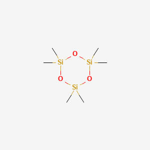 Chemical structure of Hexamethylcyclotrisiloxane