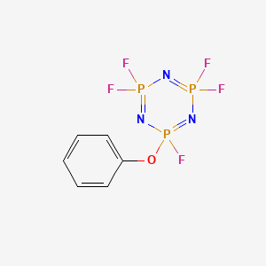 Chemical structure of Pentafluoro(phenoxy)cyclotriphosphazene
