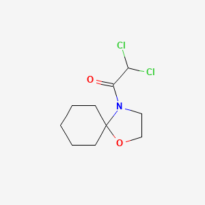 Chemical structure of 2,2-Dichloro-1-(1-oxa-4-azaspiro[4.5]decan-4-yl)ethanone
