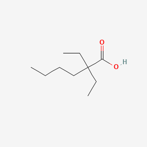 Chemical structure of 2,2-Diethylhexanoic acid