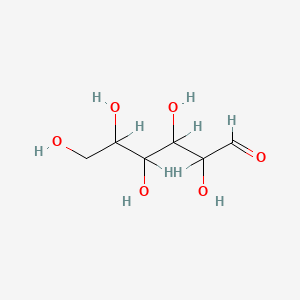 Chemical structure of 2,3,4,5,6-Pentahydroxyhexanal