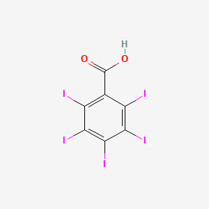 Chemical structure of 2,3,4,5,6-Pentaiodobenzoic acid