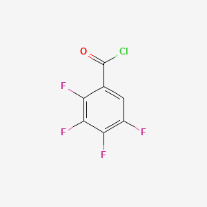 Chemical structure of 2,3,4,5-Tetrafluorobenzoyl chloride