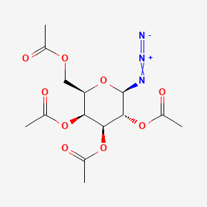 Chemical structure of 2,3,4,6-Tetraacetate-β-D-Galactopyranosyl azide