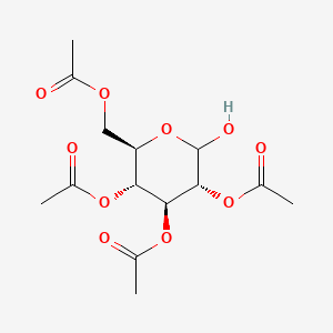 Chemical structure of 2,3,4,6-Tetra-O-acetyl-D-glucopyranose