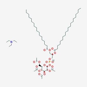 Chemical structure of 2,3,4,6-Tetra-O-acetyl-PtdGlc(di-acyl Chain)
