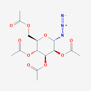 Chemical structure of 2,3,4,6-Tetra-O-acetyl-α-D-mannopyranosyl azide
