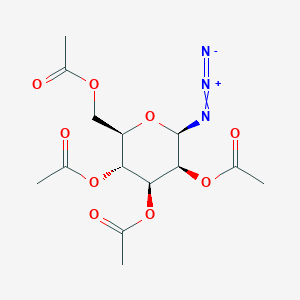 Chemical structure of 2,3,4,6-Tetra-O-acetyl-β-D-mannopyranosyl azide
