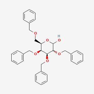 Chemical structure of 2,3,4,6-Tetra-O-benzyl-D-galactopyranose