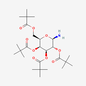 Chemical structure of 2,3,4,6-Tetra-O-pivaloyl-β-D-galactopyranosylamine