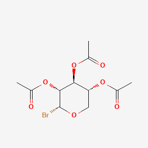 Chemical structure of 2,3,4-O-triacetyl-A-D-bromo xylose
