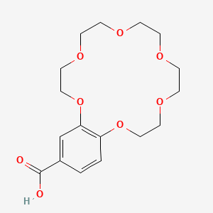 Chemical structure of 4'-Carboxybenzo-18-crown 6-Ether