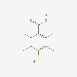 Chemical structure of 2,3,5,6-Tetrafluoro-4-mercaptobenzoic Acid