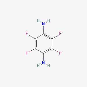 Chemical structure of 2,3,5,6-Tetrafluorobenzene-1,4-diamine