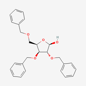 Chemical structure of 2,3,5-Tri-O-benzyl-beta-D-xylofuranose