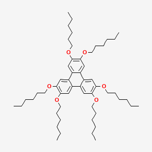 Chemical structure of 2,3,6,7,10,11-Hexakis(hexyloxy)triphenylene