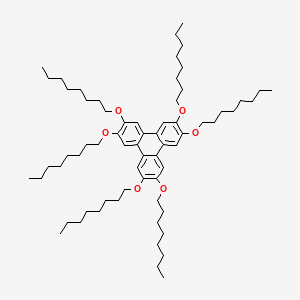 Chemical structure of 2,3,6,7,10,11-Hexakis(octyloxy)triphenylene