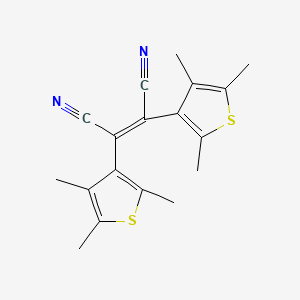 Chemical structure of 2,3-Bis(2,4,5-trimethylthiophen-3-yl)maleonitrile