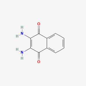Chemical structure of 2,3-Diaminonaphthalene-1,4-dione