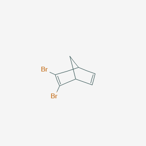 Chemical structure of 2,3-Dibromonorbornadiene