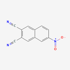 Chemical structure of 2,3-Dicyano-6-nitronaphthalene
