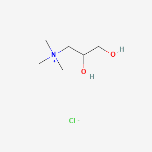 Chemical structure of (2,3-Dihydroxypropyl)trimethylammonium chloride