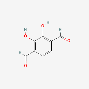 Chemical structure of 2,3-Dihydroxyterephthalaldehyde