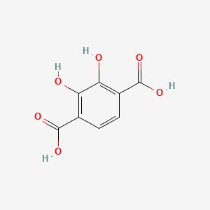 Chemical structure of 2,3-Dihydroxyterephthalic acid