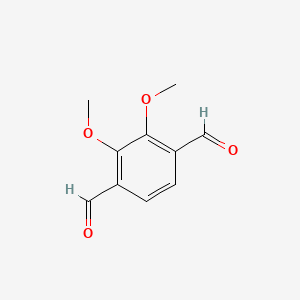 Chemical structure of 2,3-Dimethoxy-1,4-benzenedicarboxaldehyde